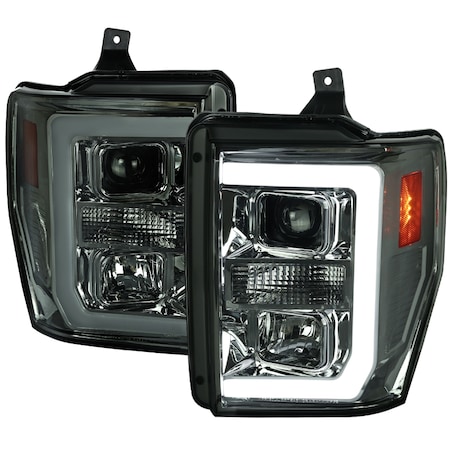 Spec-D Tuning 08-10 Ford F250 F350 F450 Projector Headlights 2LHP-F25008G-RS
